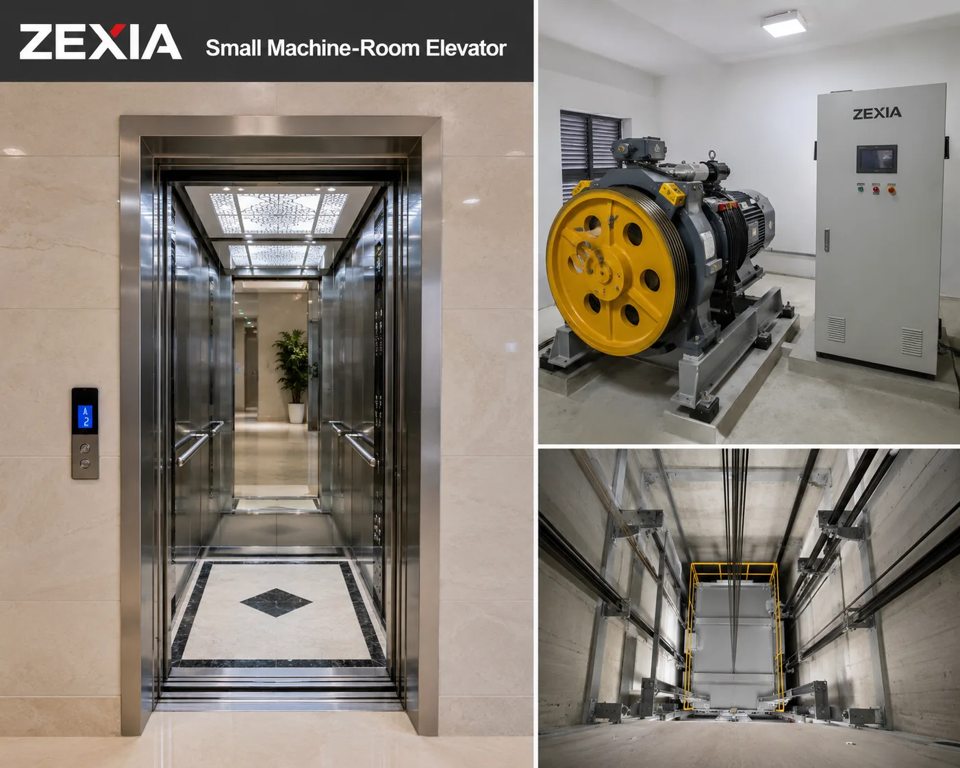 Small Machine-Room Elevator – ZEXIA